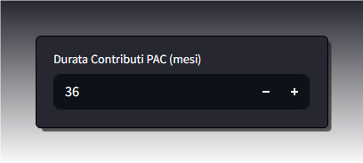 Input durata contributi nel Simulatore Input durata contributi nel Simulatore PAC