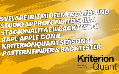 Svelare i Ritmi del Mercato: Uno Studio Approfondito sulla Stagionalità e il Backtest di (AAPL) Apple con il KriterionQuant Seasonal Pattern Finder & Backtester
