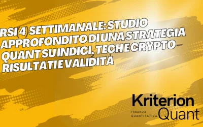 (RSI 4) Settimanale: Studio Approfondito di una Strategia Quant su Indici, Tech e Crypto – Risultati e Validità