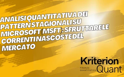 Analisi Quantitativa dei Pattern Stagionali su Microsoft (MSFT): Sfruttare le Correnti Nascoste del Mercato