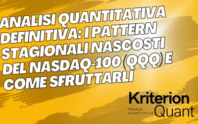 Analisi Quantitativa Definitiva: I Pattern Stagionali Nascosti del Nasdaq-100 (QQQ) e Come Sfruttarli