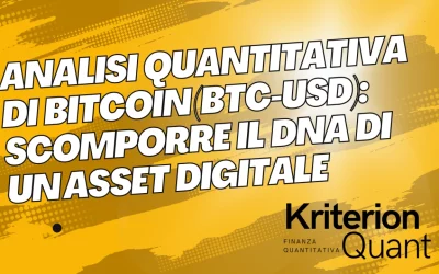 Analisi Quantitativa di Bitcoin (BTC-USD): Scomporre il DNA di un Asset Digitale