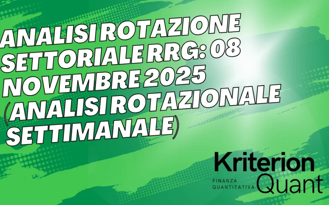 Analisi Rotazione Settoriale RRG: 08 Novembre 2025 (Analisi Rotazionale Settimanale)